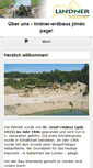 Mobile Screenshot of lindner-erdbau.com